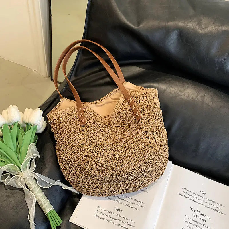 Bolsa de Ombro em Crochê Trançado
