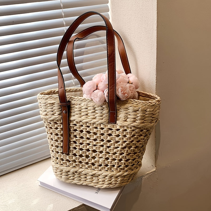 Bolsa de Ombro em Palha