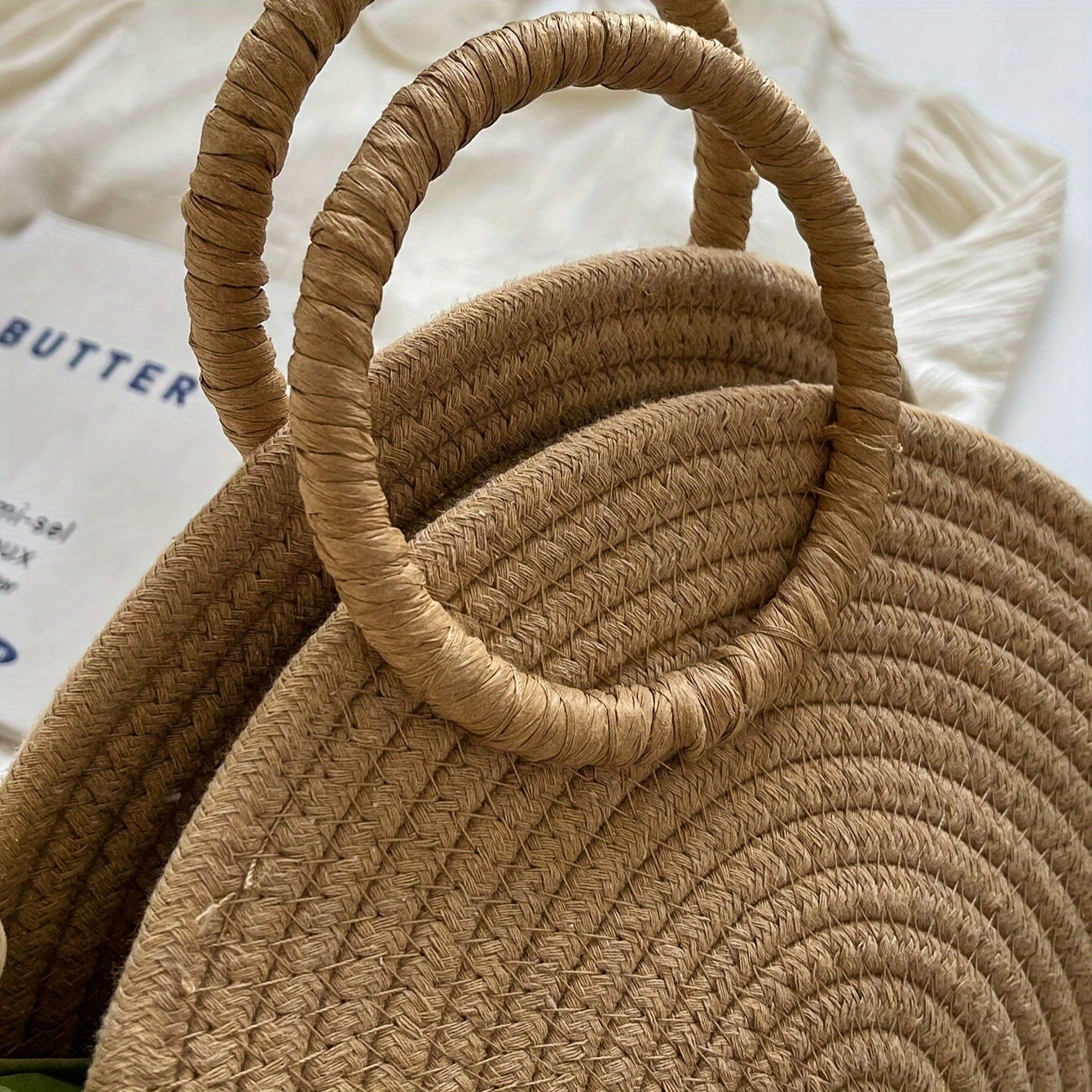 Bolsa de Praia Mini Chic em Palha