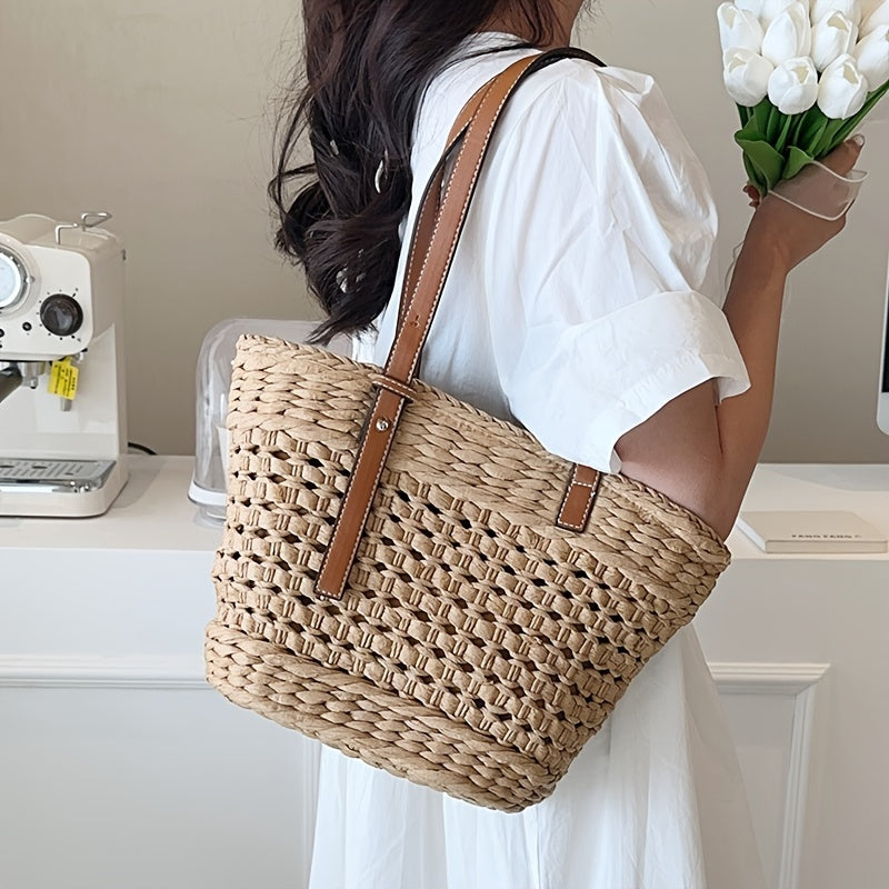 Bolsa de Ombro em Palha