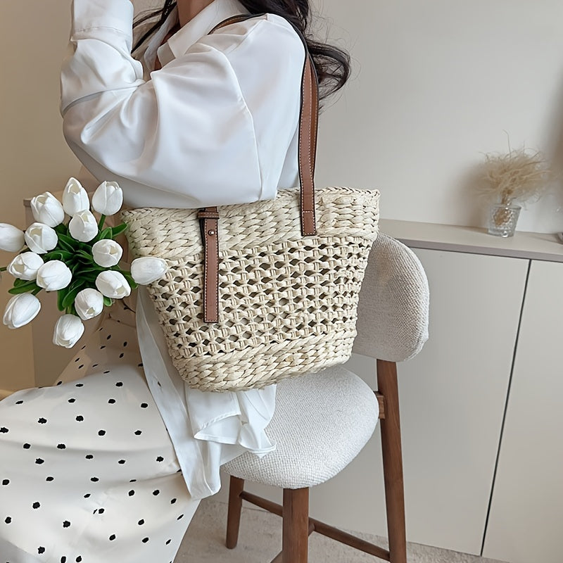 Bolsa de Ombro em Palha