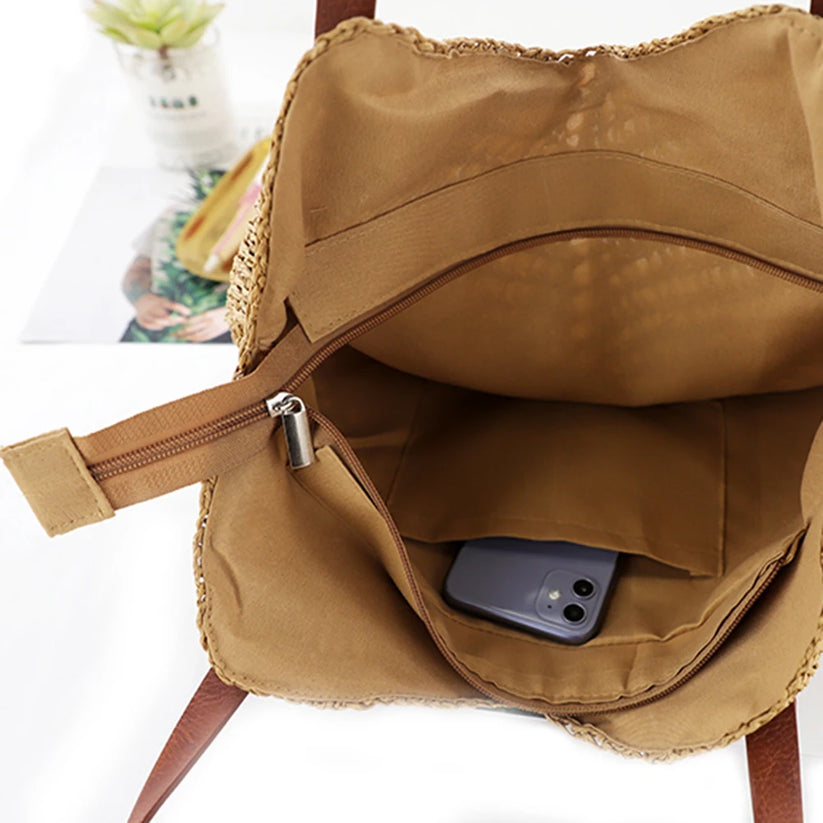 Bolsa de Ombro em Crochê Trançado
