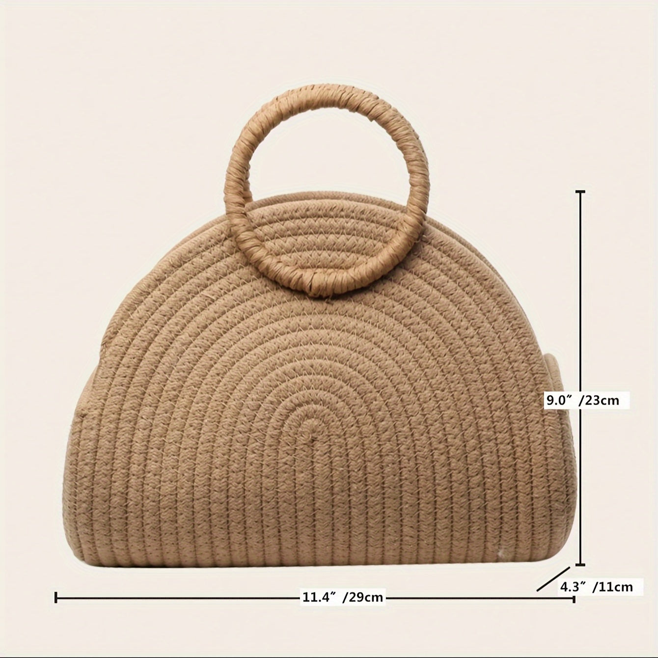 Bolsa de Praia Mini Chic em Palha
