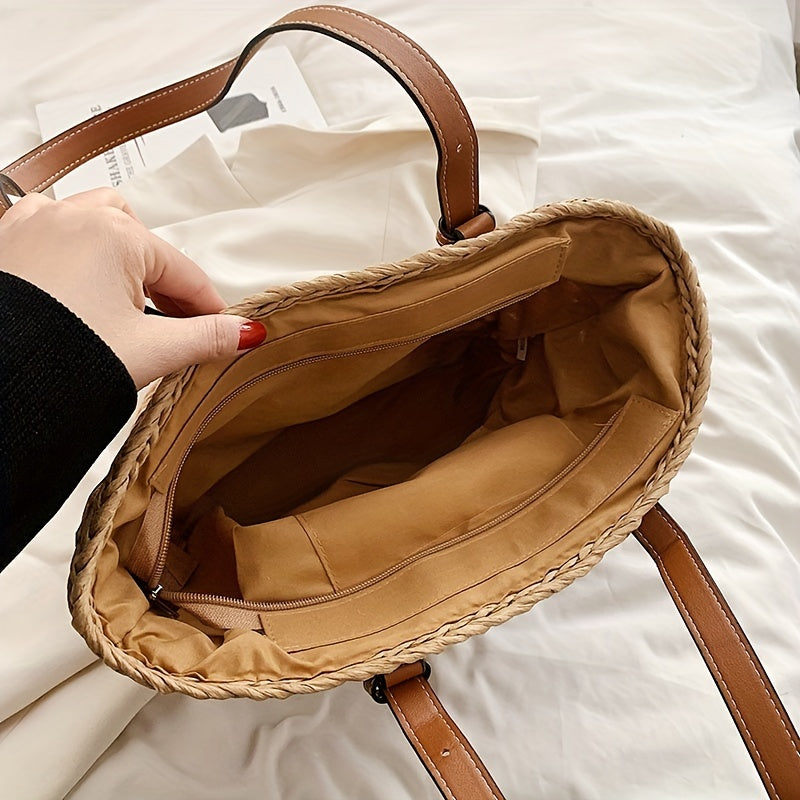 Bolsa de Ombro em Palha